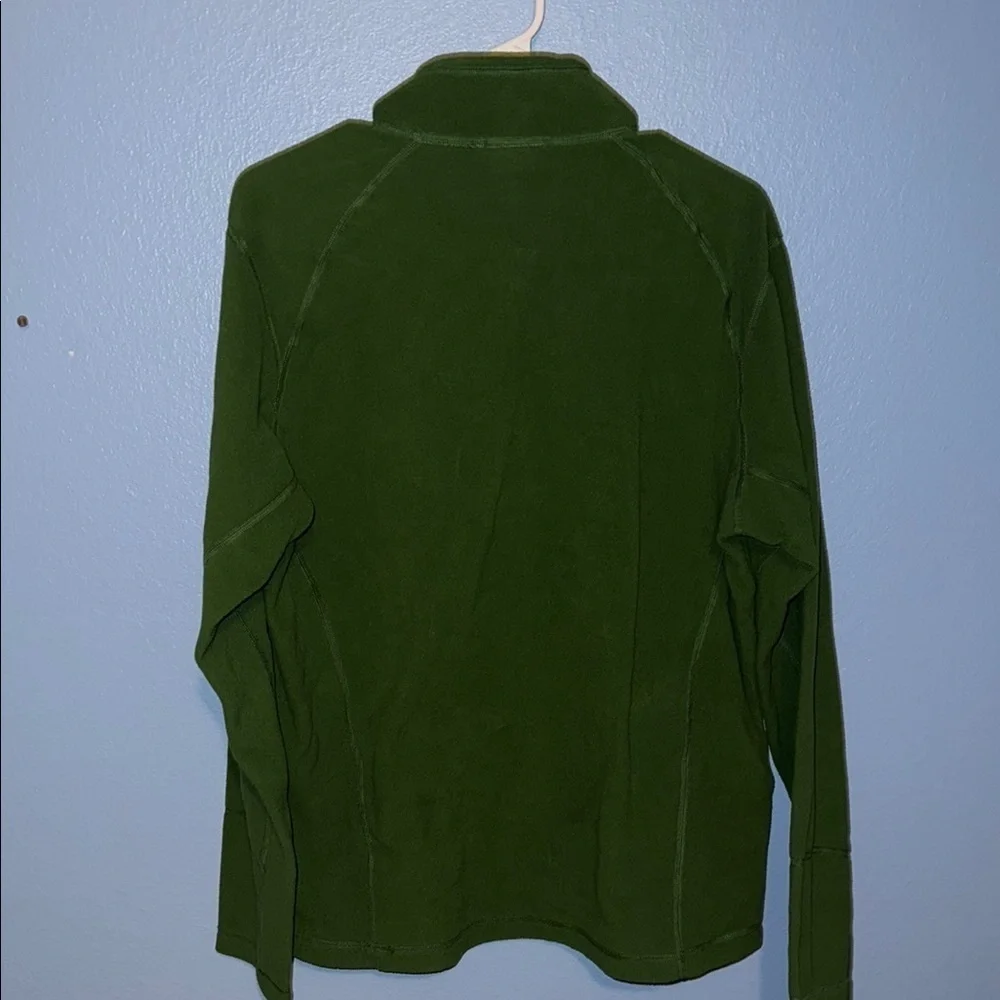 The North Face Forest Green Polartec Fleece Pullover- Mens Large - B5